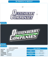 CUSTOM MOCKUP SIGN FOR Chance Quesenberry