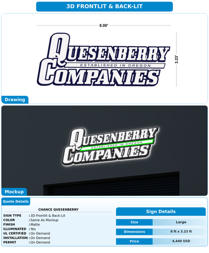 CUSTOM MOCKUP SIGN FOR Chance Quesenberry