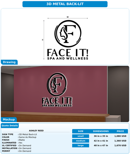 CUSTOM MOCKUP SIGN FOR Ashley Reed