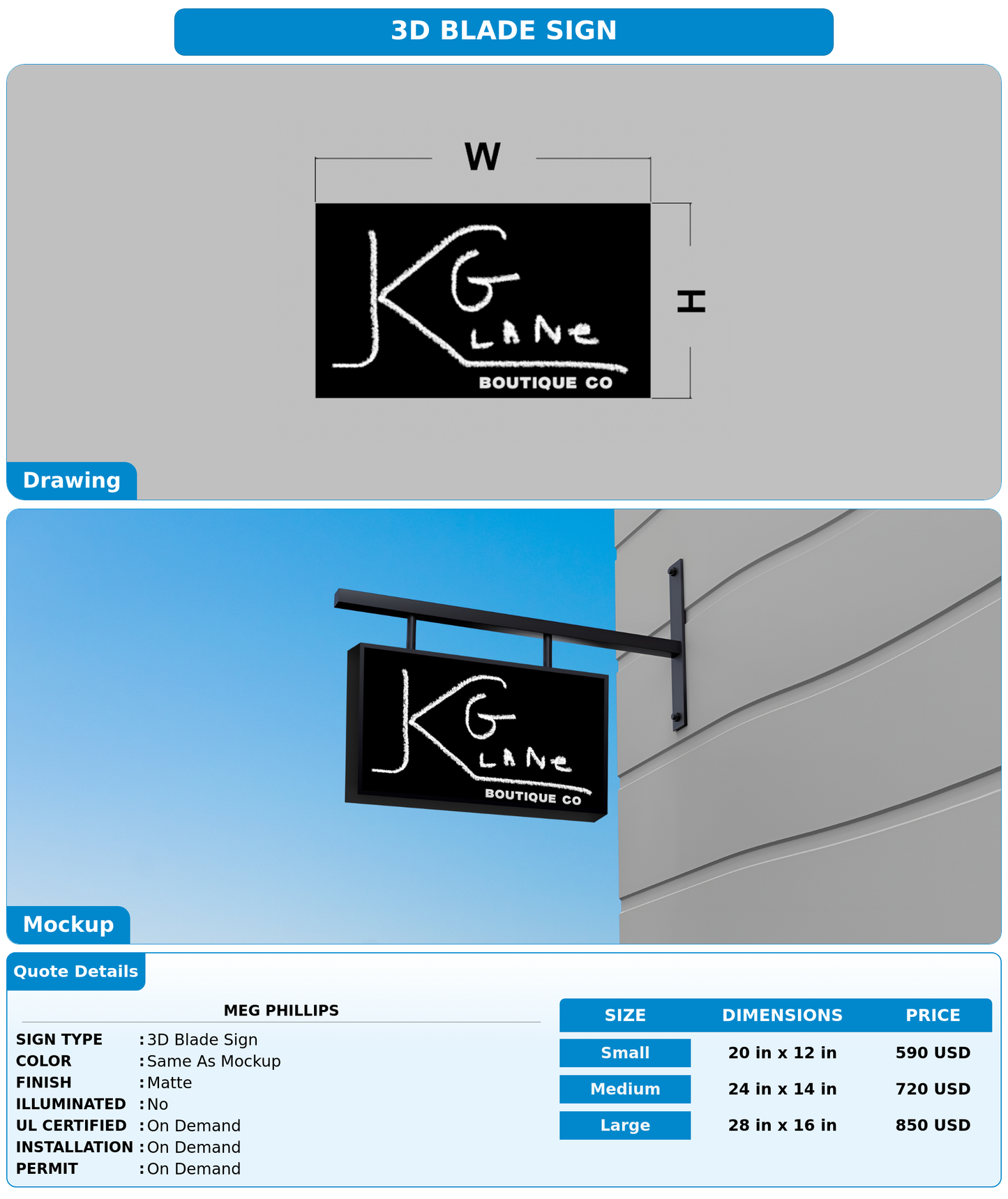 CUSTOM MOCKUP SIGN FOR Meg Phillips