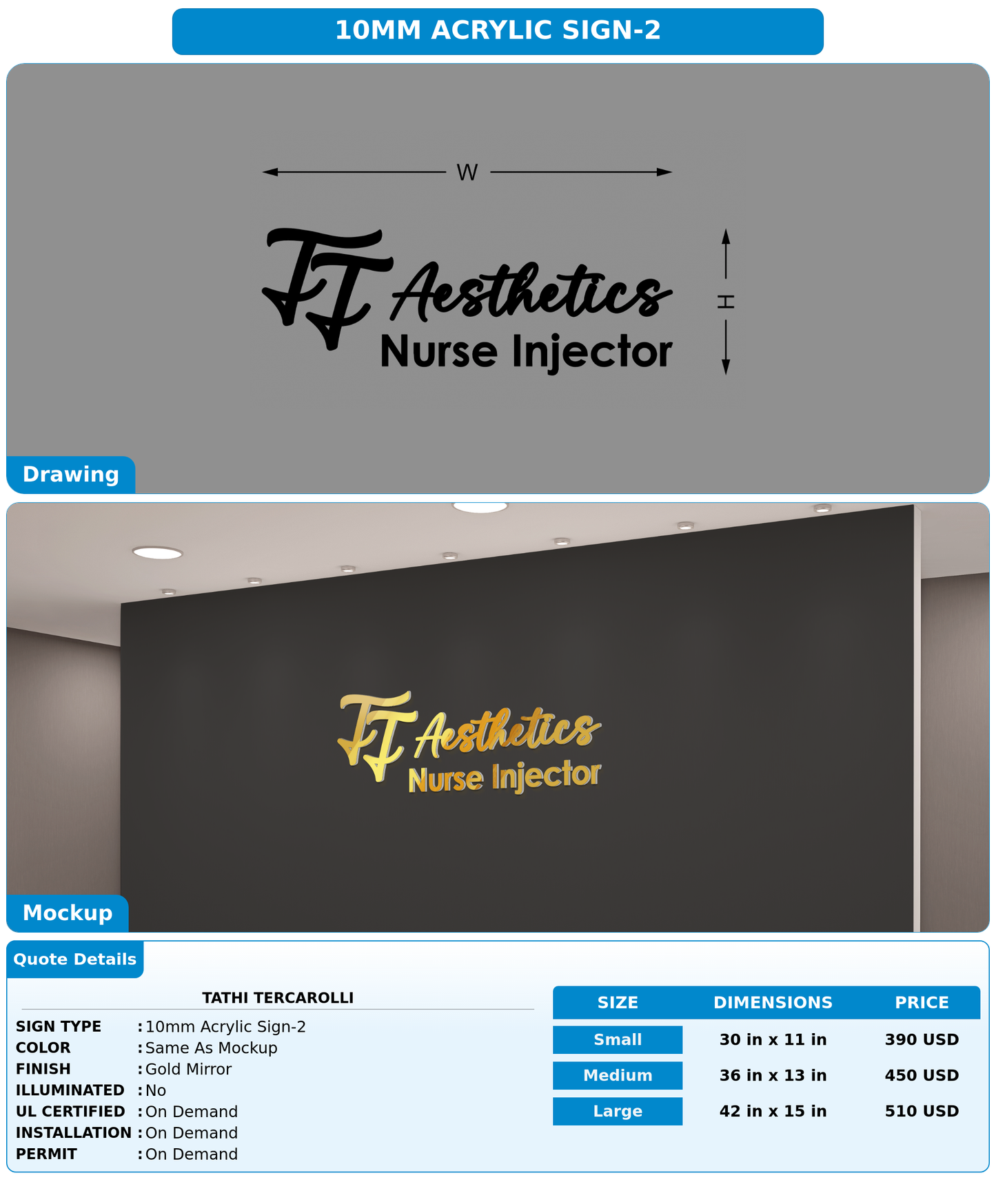 CUSTOM MOCKUP SIGN FOR Tathi Tercarolli