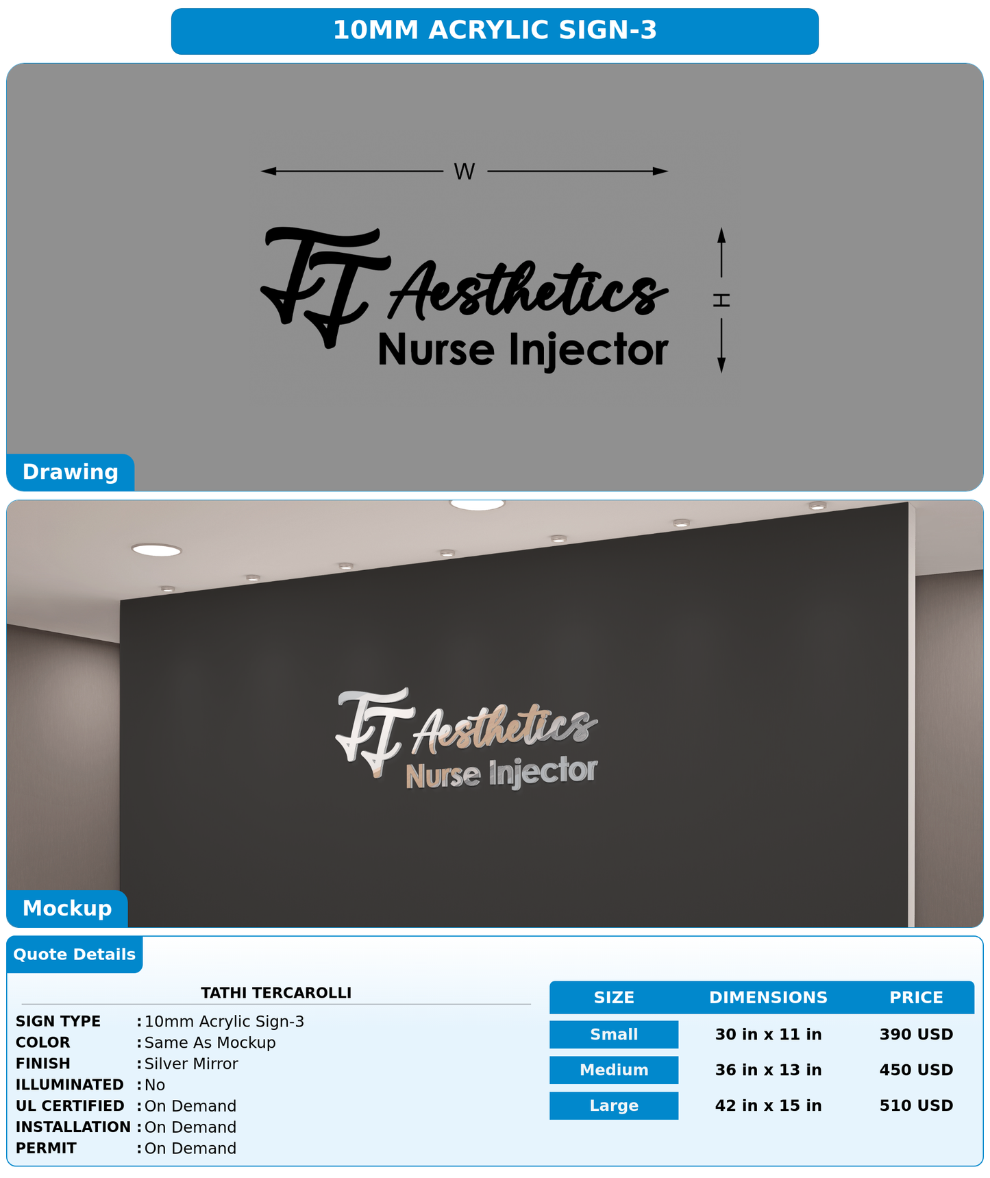 CUSTOM MOCKUP SIGN FOR Tathi Tercarolli