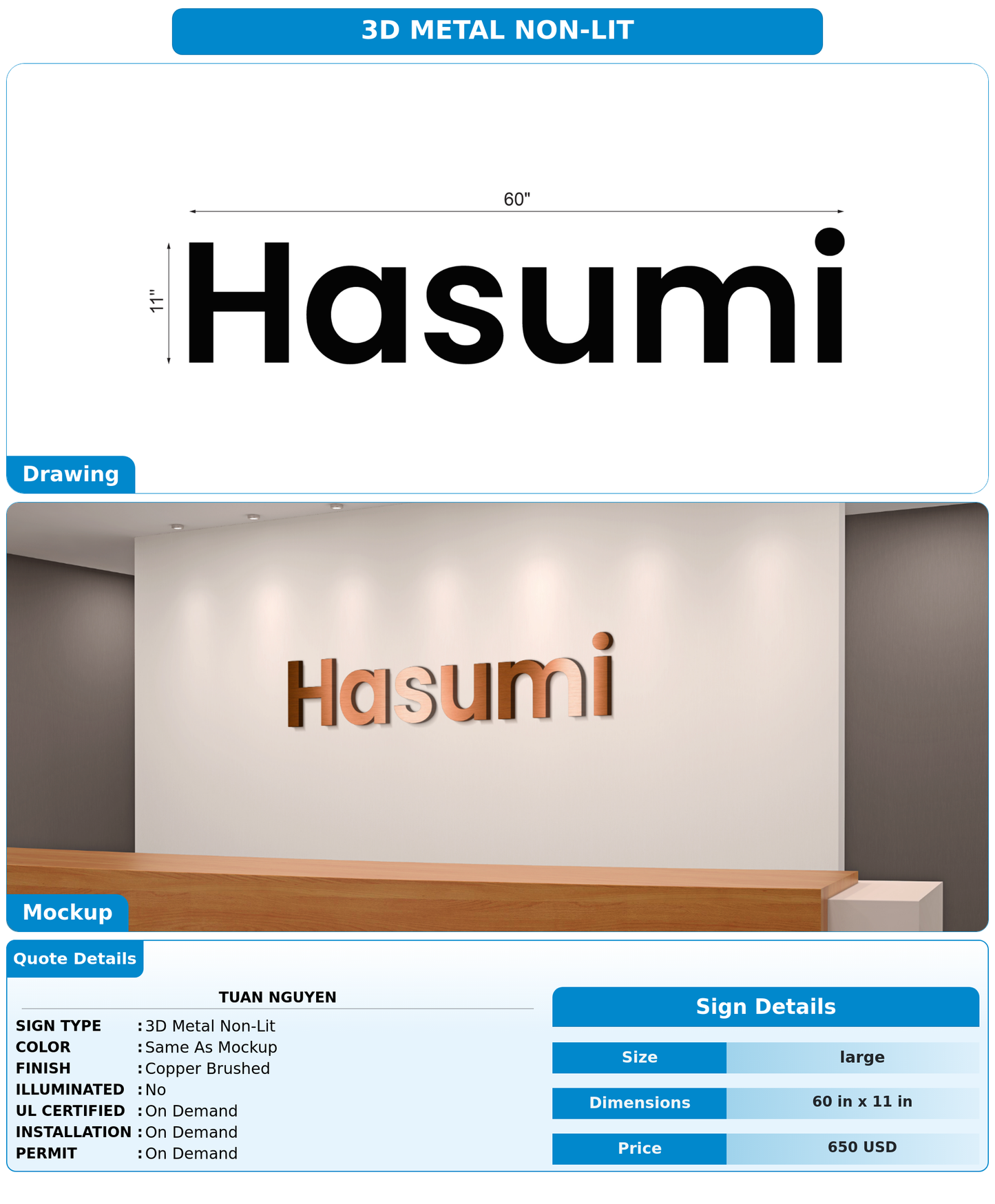 CUSTOM MOCKUP SIGN FOR Tuan Nguyen