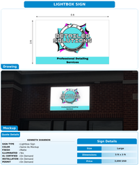 CUSTOM MOCKUP SIGN FOR Kenneth Shannon