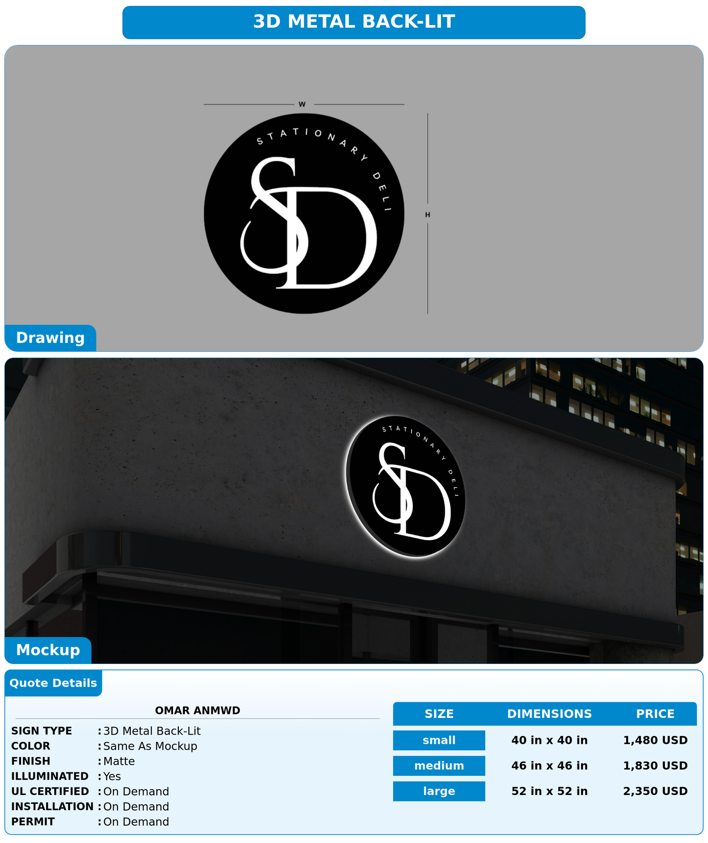 CUSTOM MOCKUP SIGN FOR omar anmwd