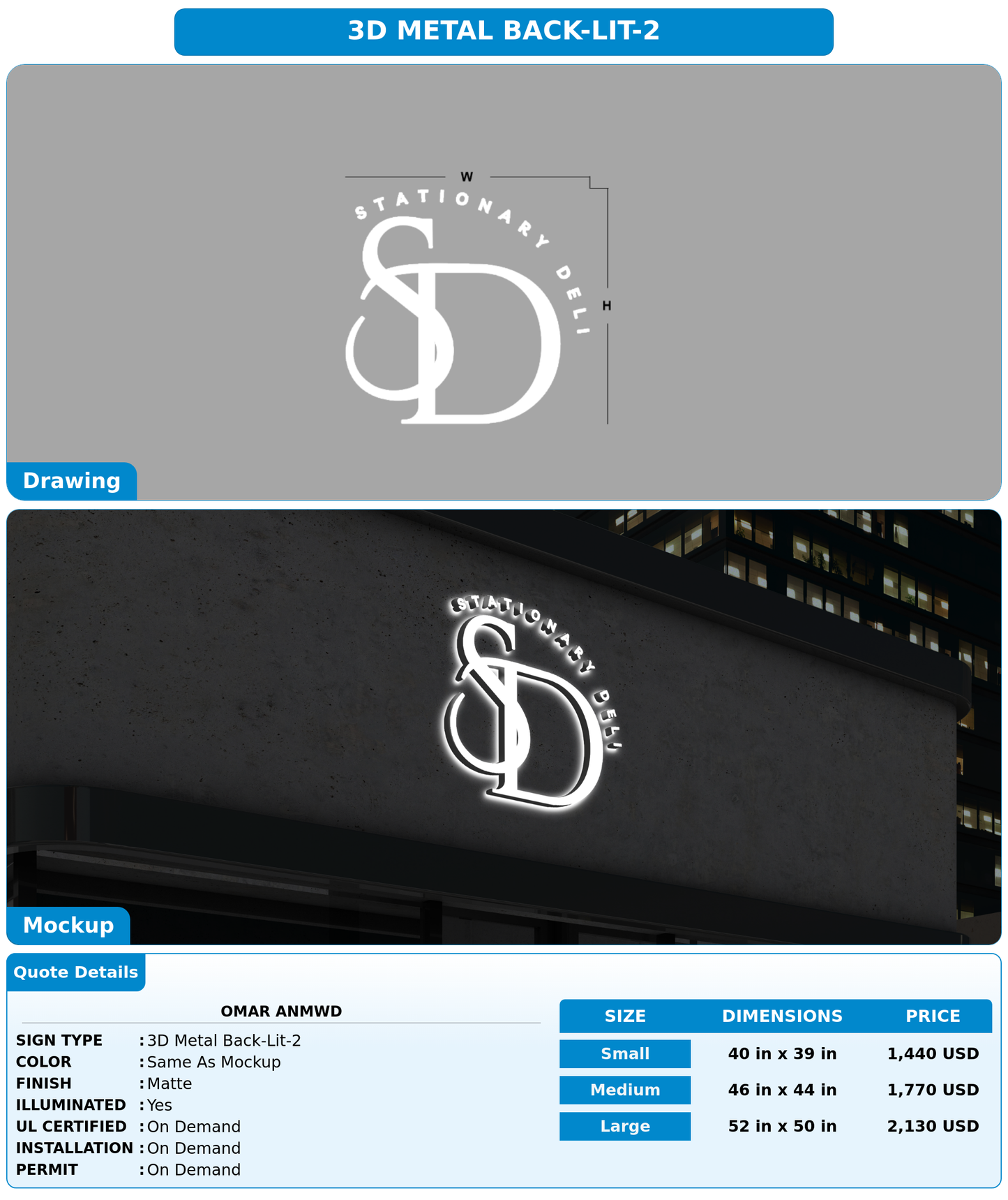 CUSTOM MOCKUP SIGN FOR omar anmwd
