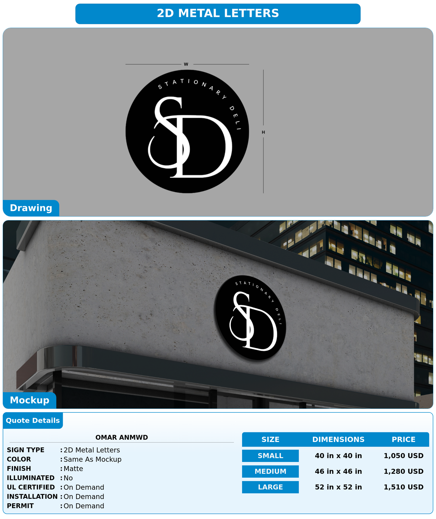 CUSTOM MOCKUP SIGN FOR omar anmwd