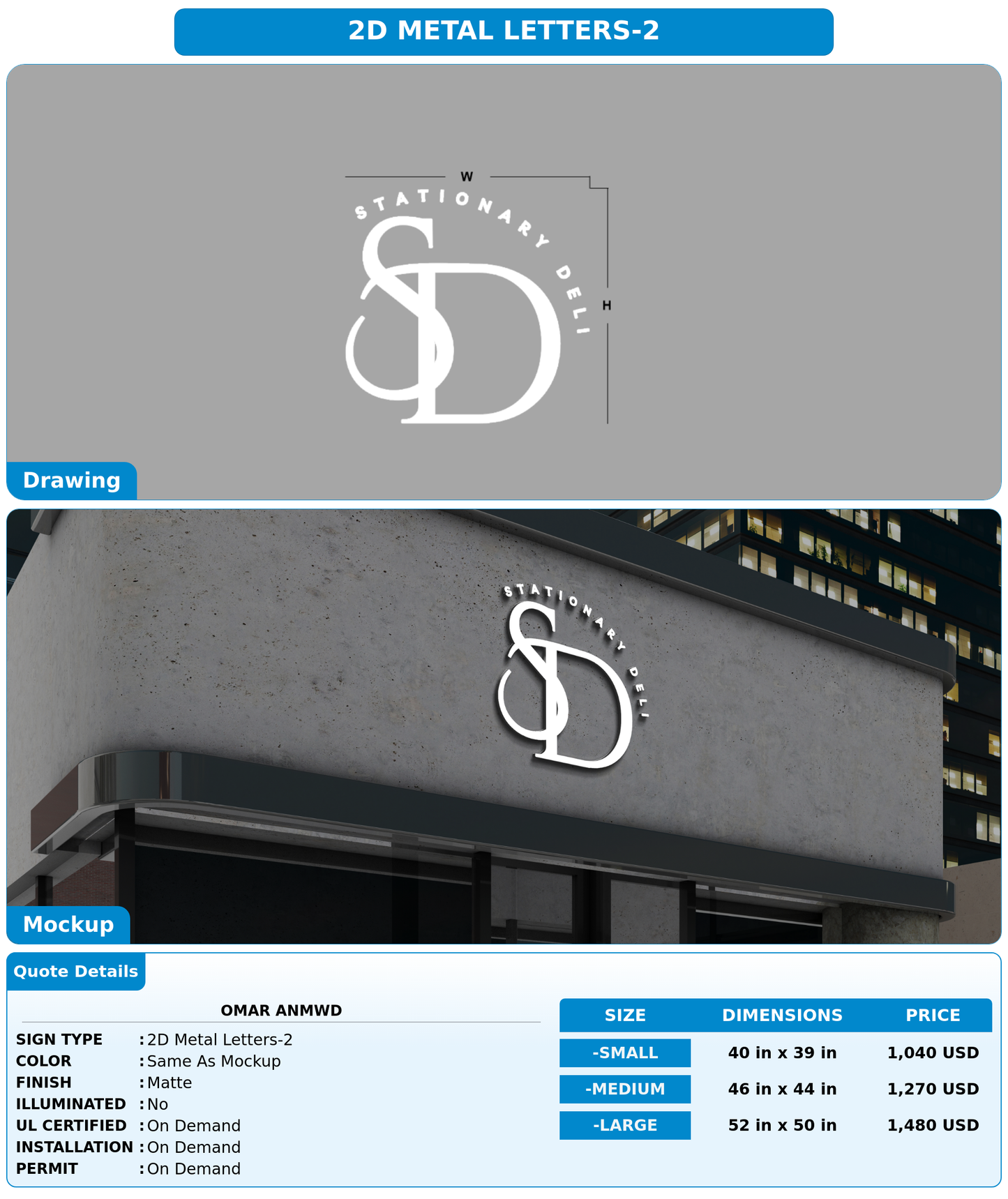 CUSTOM MOCKUP SIGN FOR omar anmwd