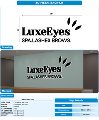 CUSTOM MOCKUP SIGN FOR angie castro