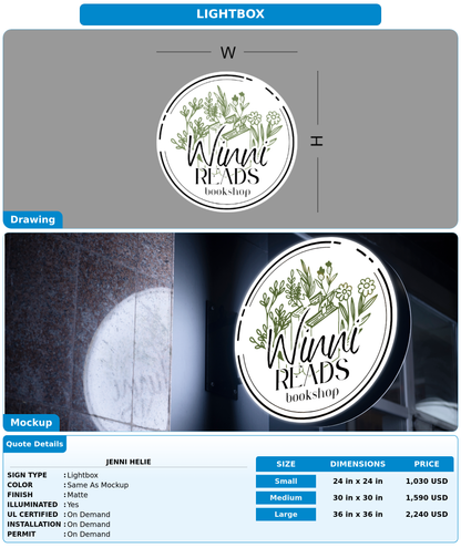 CUSTOM MOCKUP SIGN FOR Jenni Helie