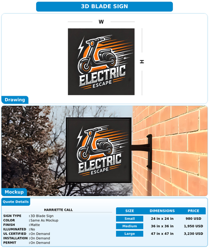 CUSTOM MOCKUP SIGN FOR Harriette Call