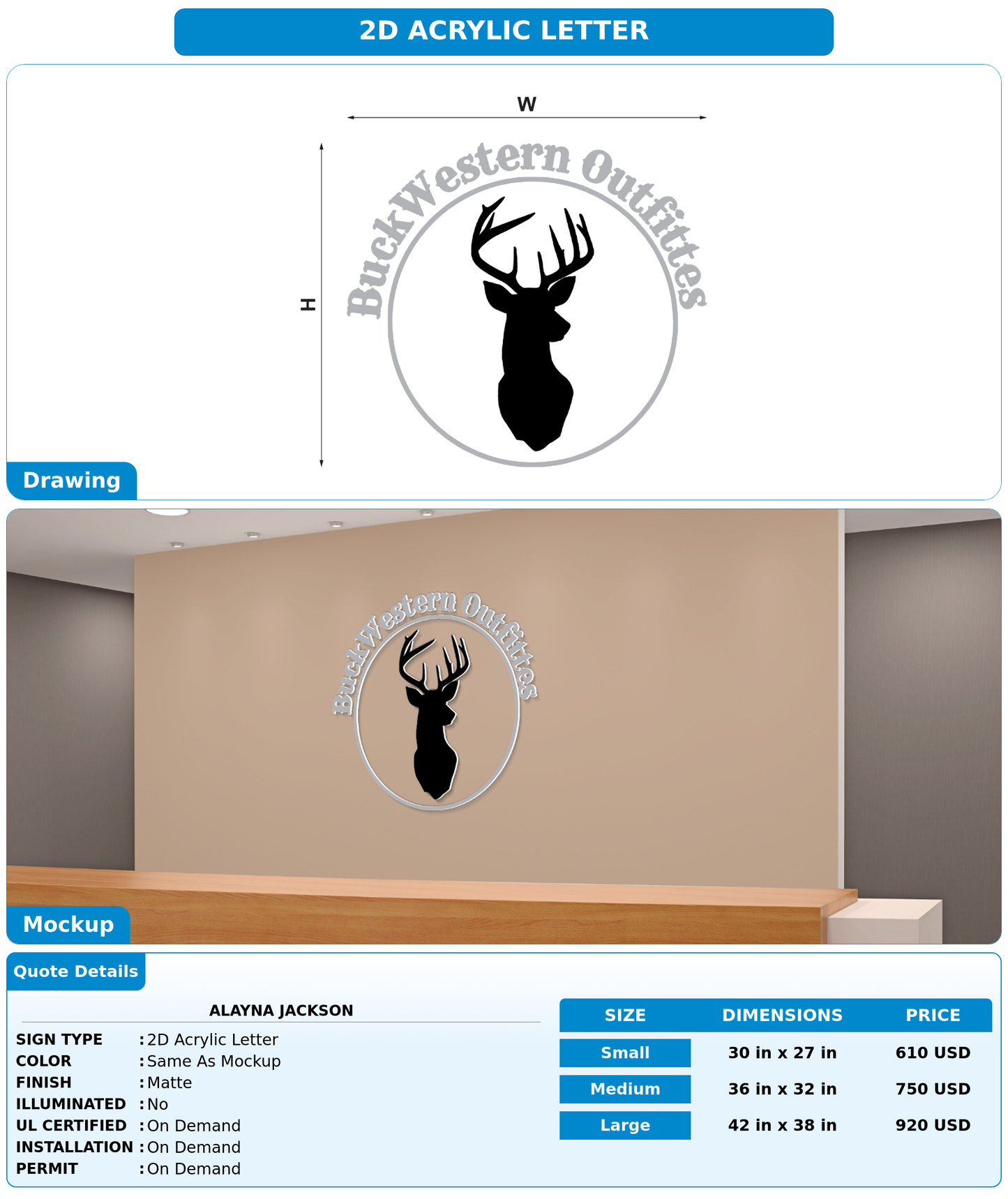 CUSTOM MOCKUP SIGN FOR Alayna Jackson