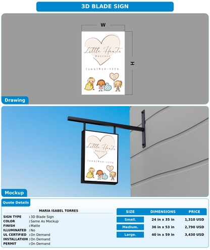 CUSTOM MOCKUP SIGN FOR Maria Isabel Torres