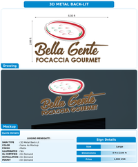 CUSTOM MOCKUP SIGN FOR Luigino Menegatti