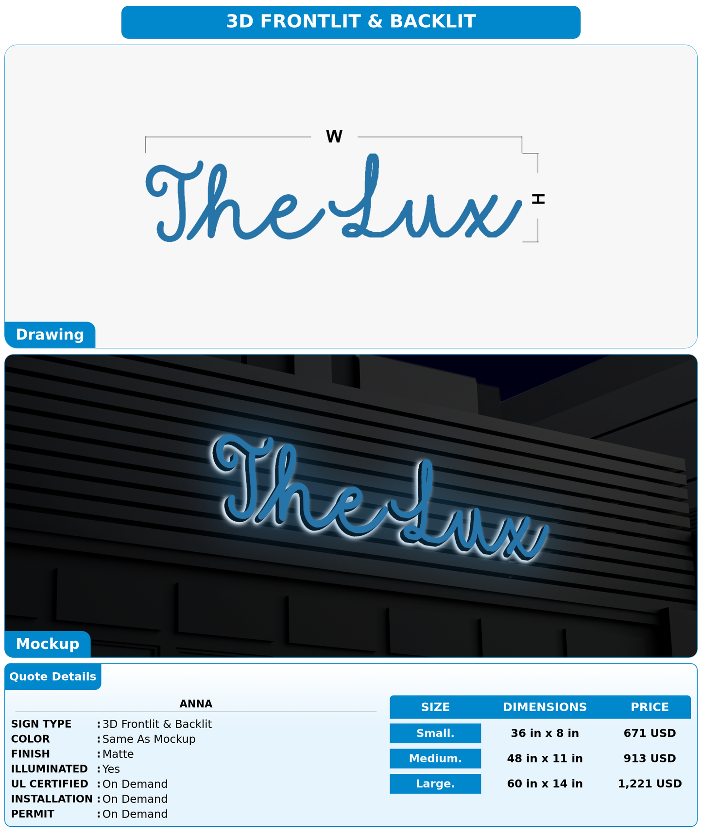 CUSTOM MOCKUP SIGN FOR Anna