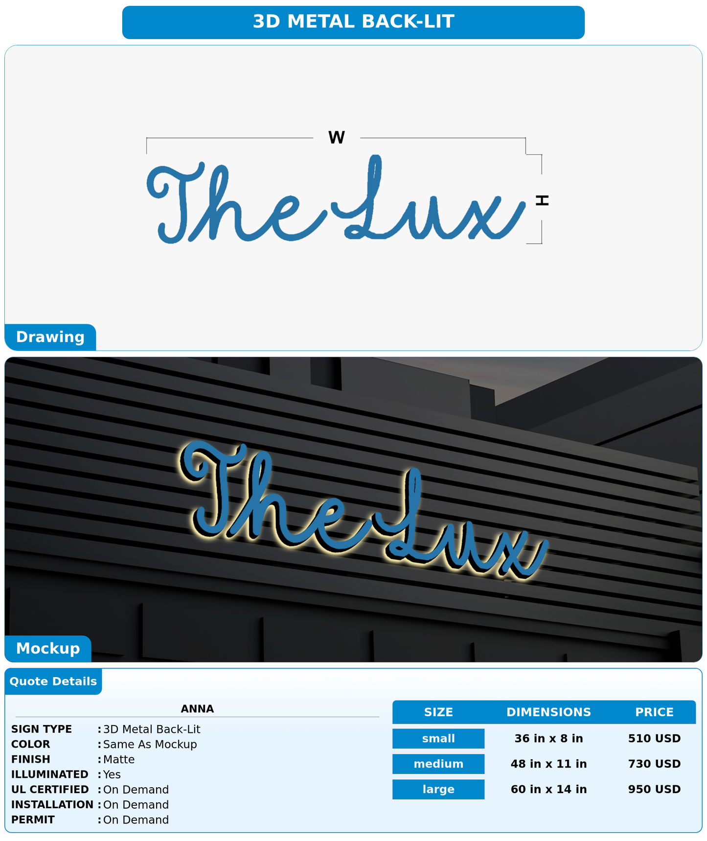 CUSTOM MOCKUP SIGN FOR Anna
