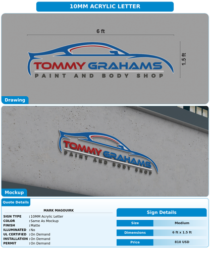 CUSTOM MOCKUP SIGN FOR Mark Magouirk