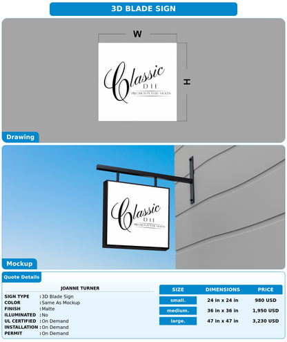 CUSTOM MOCKUP SIGN FOR Joanne turner