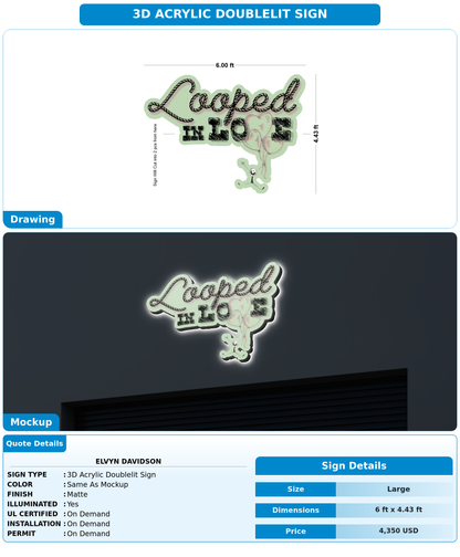 CUSTOM MOCKUP SIGN FOR Elvyn Davidson