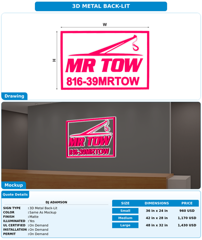 CUSTOM MOCKUP SIGN FOR DJ Adamson