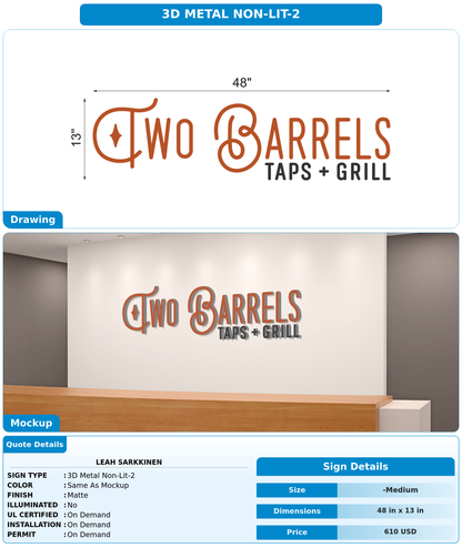 CUSTOM MOCKUP SIGN FOR Leah Sarkkinen