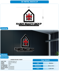 CUSTOM MOCKUP SIGN FOR Shawn Michael Hardy