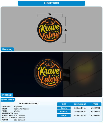 CUSTOM MOCKUP SIGN FOR Mohammed Alfahad
