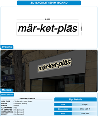 CUSTOM MOCKUP SIGN FOR Gregory Gemette