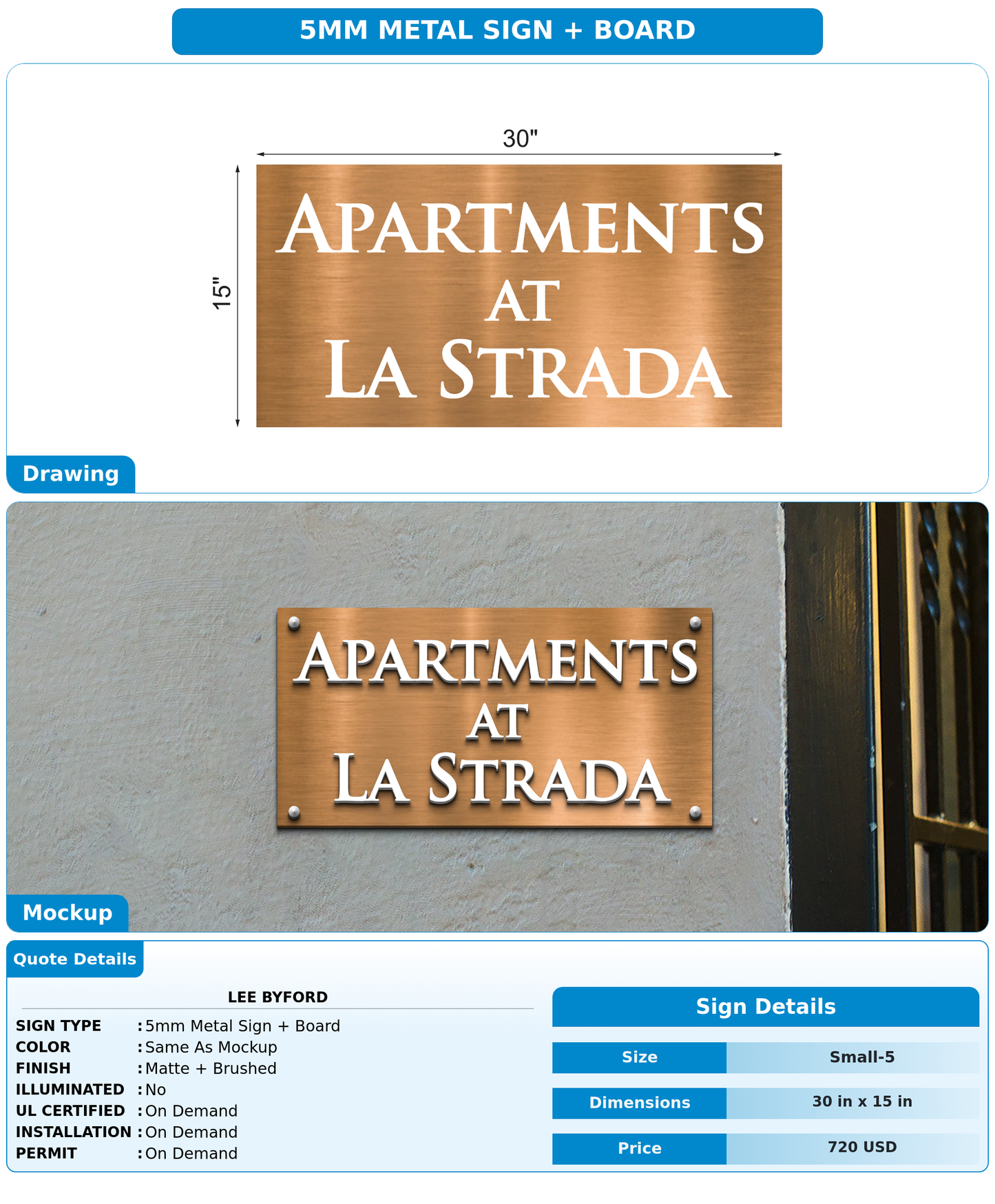 CUSTOM MOCKUP SIGN FOR Lee Byford