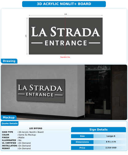 CUSTOM MOCKUP SIGN FOR Lee Byford
