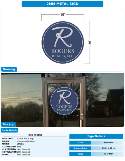 CUSTOM MOCKUP SIGN FOR john rogers