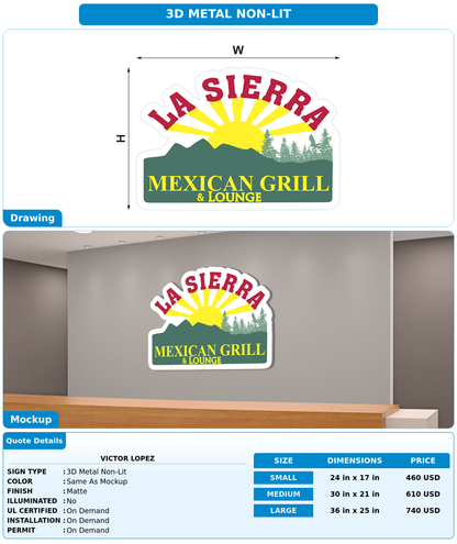 CUSTOM MOCKUP SIGN FOR Victor Lopez