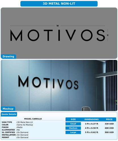 CUSTOM MOCKUP SIGN FOR Miguel Carrillo