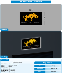 CUSTOM MOCKUP SIGN FOR Michaela Kones
