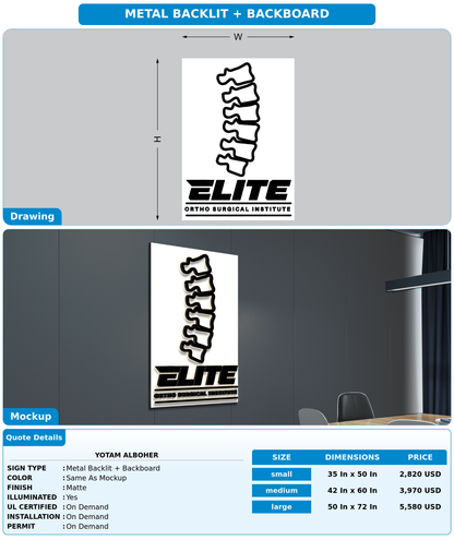 CUSTOM MOCKUP SIGN FOR yotam alboher