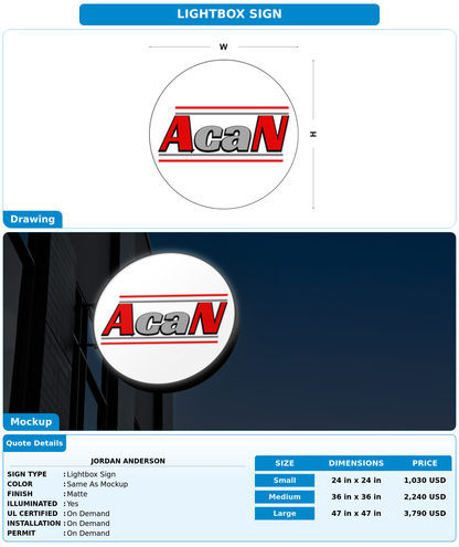 CUSTOM MOCKUP SIGN FOR Jordan Anderson