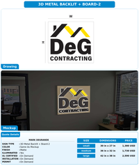 CUSTOM MOCKUP SIGN FOR Mark DeGrande