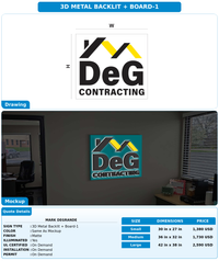 CUSTOM MOCKUP SIGN FOR Mark DeGrande