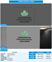 CUSTOM MOCKUP SIGN FOR Leda Kaveh