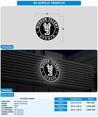 CUSTOM MOCKUP SIGN FOR Victorio Pinero