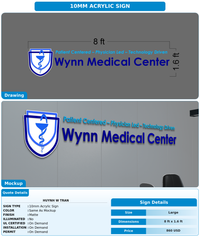 CUSTOM MOCKUP SIGN FOR HUYNH W TRAN
