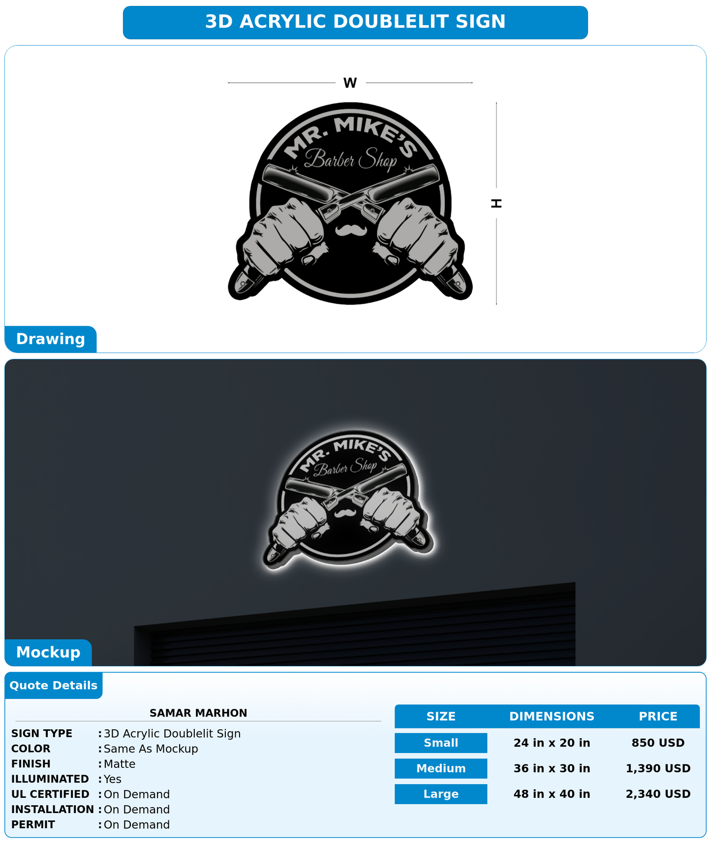 CUSTOM MOCKUP SIGN FOR samar marhon