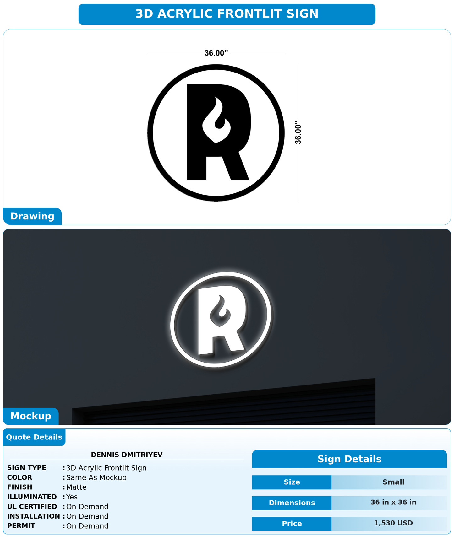 CUSTOM MOCKUP SIGN FOR Dennis Dmitriyev