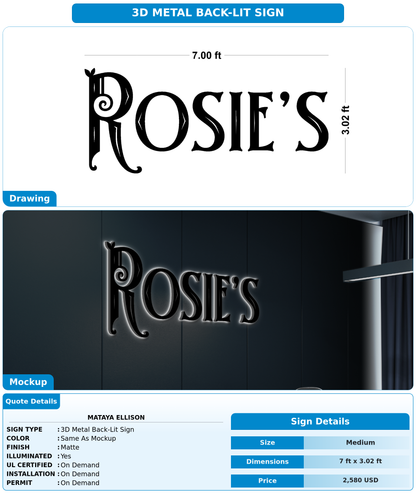 CUSTOM MOCKUP SIGN FOR Mataya Ellison