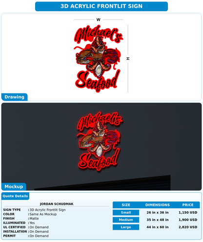 CUSTOM MOCKUP SIGN FOR Jordan schudmak