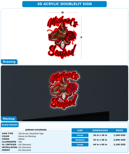 CUSTOM MOCKUP SIGN FOR Jordan schudmak