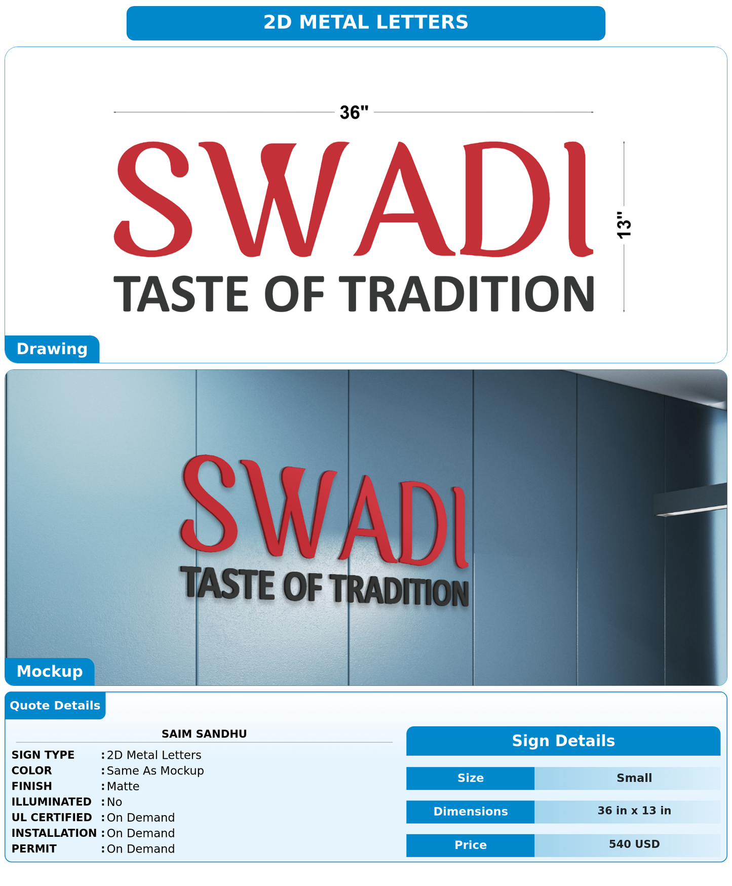 CUSTOM MOCKUP SIGN FOR Saim Sandhu