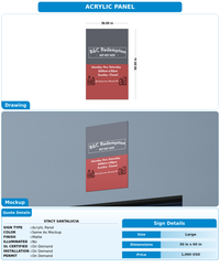 CUSTOM MOCKUP SIGN FOR Stacy Santalucia