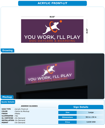 CUSTOM MOCKUP SIGN FOR Andrew Olivares