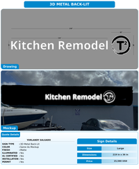 CUSTOM MOCKUP SIGN FOR Yorlandy Salgado